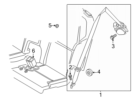 2025 Volvo EX90 Third Row Seat Belts
