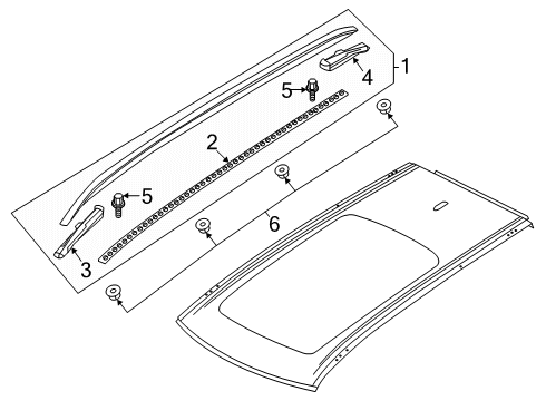 2025 Volvo V60 Exterior Trim - Roof