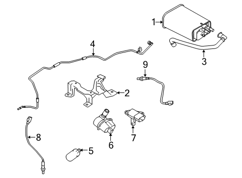 2015 Volvo XC60 Vapor Canister Diagram 3