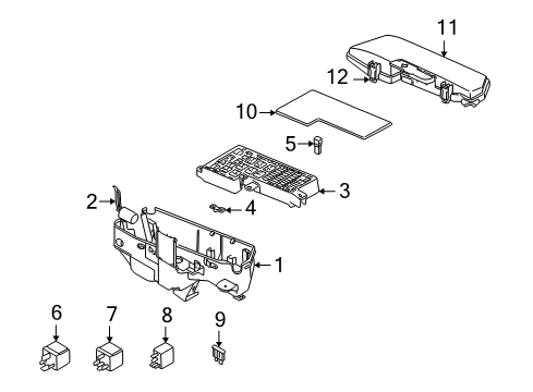 2003 Volvo V70 Decal Diagram for 8637726
