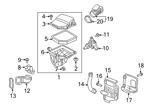 2018 Volvo V90 Cross Country Air Intake Diagram