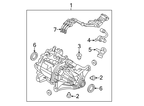 2022 Volvo XC60 Axle & Differential - Rear Diagram