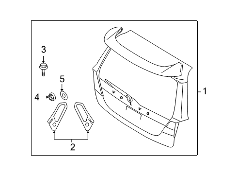 2008 Volvo XC70 Rear Spoiler Diagram