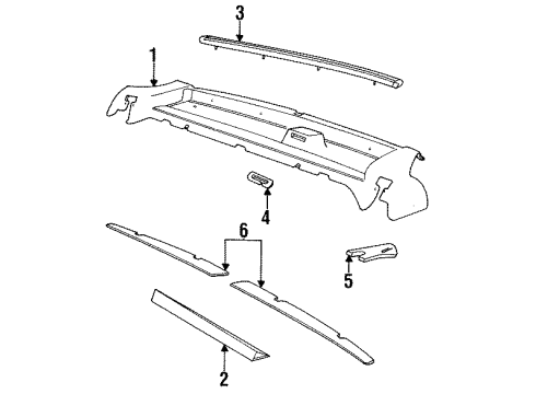 1993 Volvo 850 Interior Trim - Rear Body