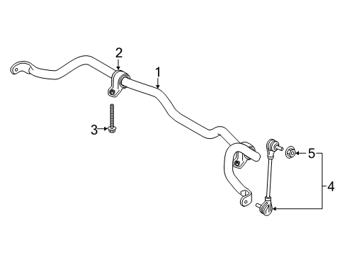 2025 Volvo EX30 Stabilizer Bar Diagram for 80005133