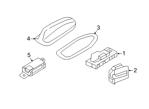 2022 Volvo V60 Antenna & Radio Diagram