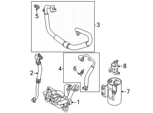 2025 Volvo EX30 Temperature Pressure Sensor Diagram for 80001353
