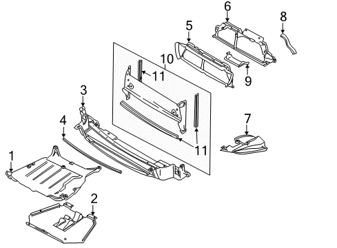 2006 Volvo S60 Splash Shields Diagram