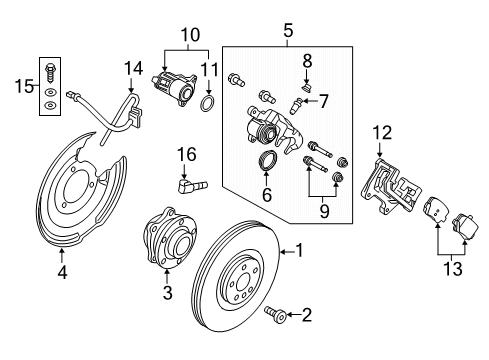2021 Volvo XC40 Anti-Lock Brakes Diagram