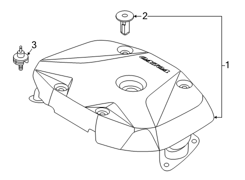 2020 Volvo XC40 Engine Appearance Cover