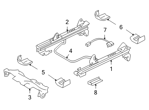 2012 Volvo XC70 Tracks & Components Diagram 2