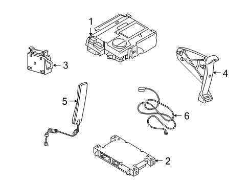 2008 Volvo V70 Communication System Components
