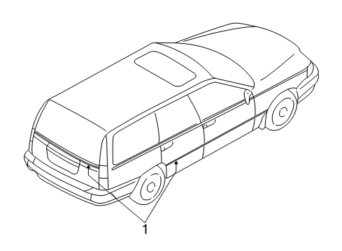 2000 Volvo S70 Stripe Tape