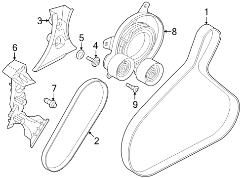 2024 Volvo XC90 Belts & Pulleys