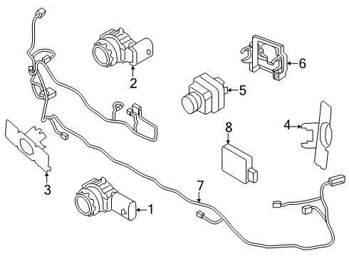 2024 Volvo XC40 Recharge Lane Departure Warning Diagram