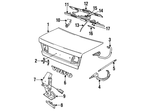 1992 Volvo 940 Trunk Diagram