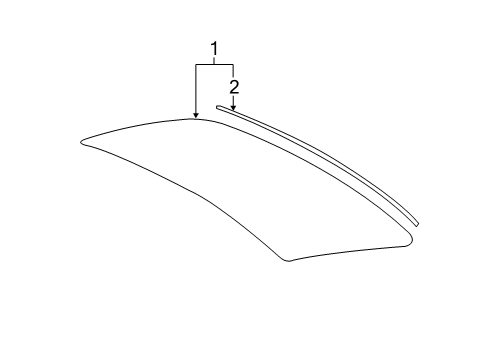 2024 Volvo S90 Glass & Hardware - Back Glass