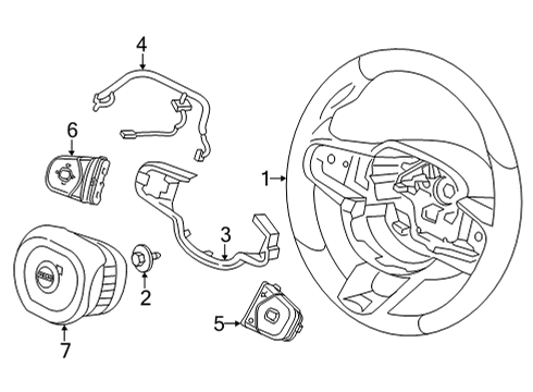 2026 Volvo EC40 Steering Wheel & Trim