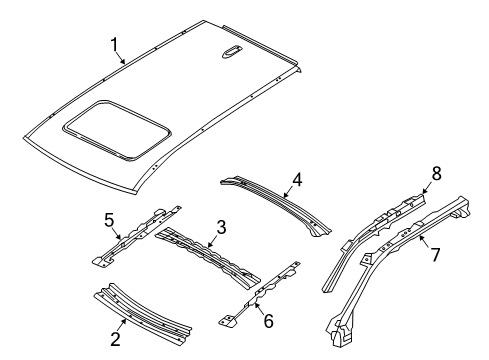 2024 Volvo S90 Roof & Components