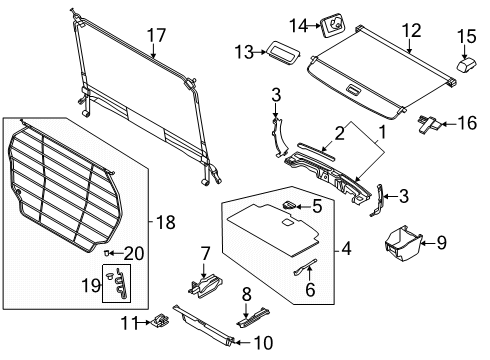 2025 Volvo EX90 Interior Trim - Rear Body