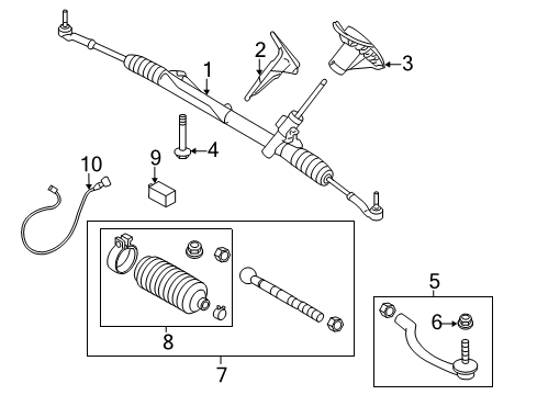 2015 Volvo V60 Cross Country Steering Gear & Linkage Diagram 2