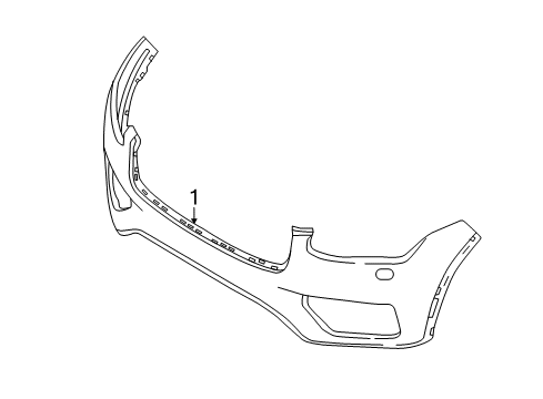 2019 Volvo XC90 Bumper & Components - Front Diagram 2