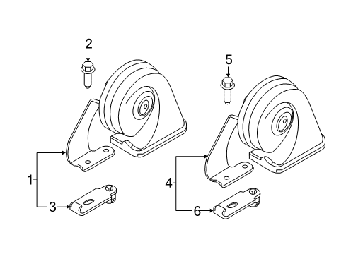 2024 Volvo XC60 Horn Diagram for 32285914