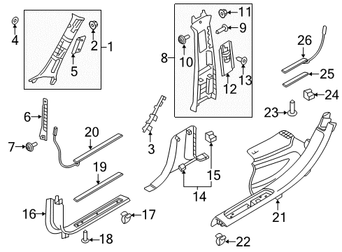 2024 Volvo S90 Interior Trim - Pillars