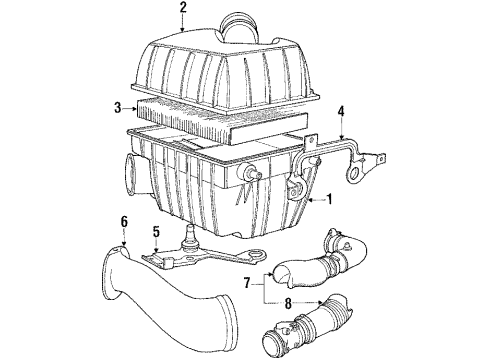 1988 Volvo 780 Air Inlet