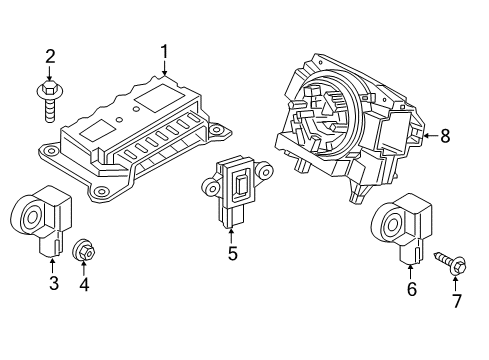 2019 Volvo S90 Supplemental Restraint System Diagram 2