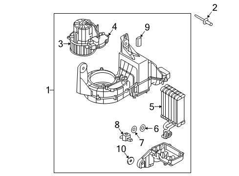 2025 Volvo XC90 A/C Evaporator Diagram 2