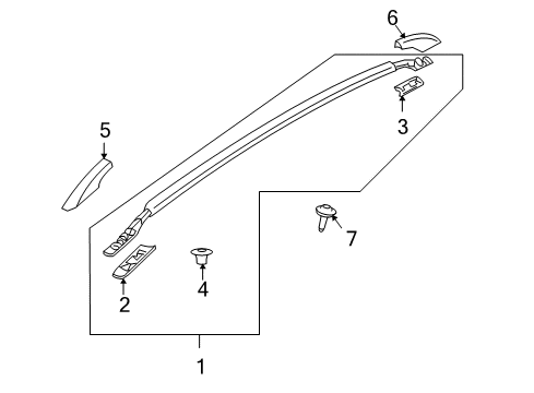 2011 Volvo V50 Luggage Carrier