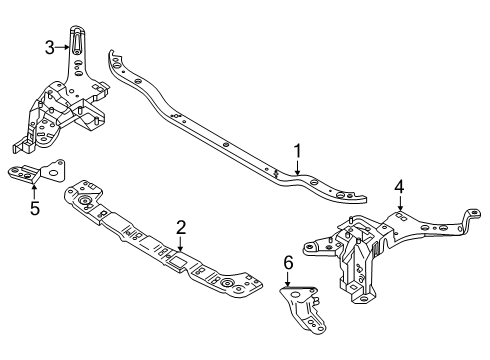 2025 Volvo EX90 Radiator Support