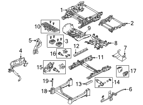 2025 Volvo EX90 Passenger Seat Components