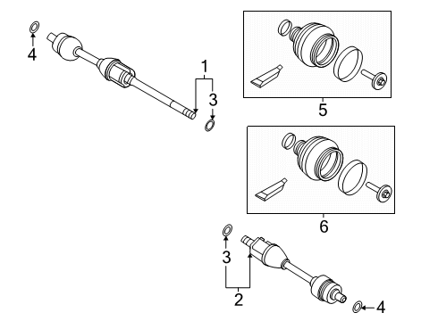 2025 Volvo EX90 Drive Axles - Rear