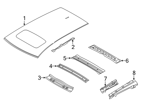2016 Volvo V60 Roof & Components