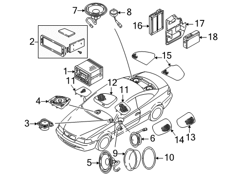 2004 Volvo C70 Sound System