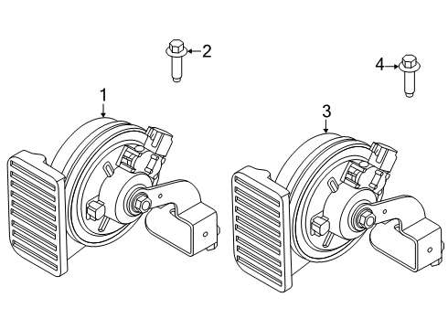 2025 Volvo EX90 Horn