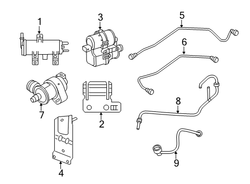 2004 Volvo S40 Emission Components Diagram
