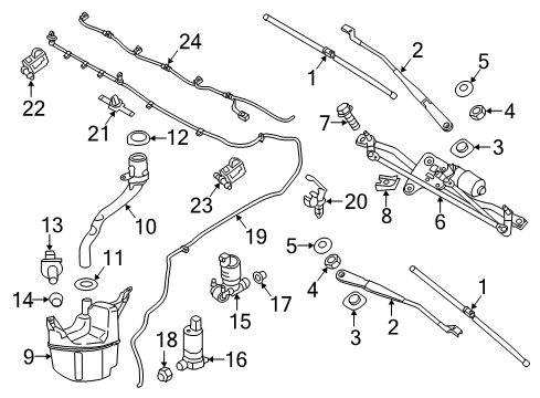2018 Volvo V60 Wipers Diagram 3