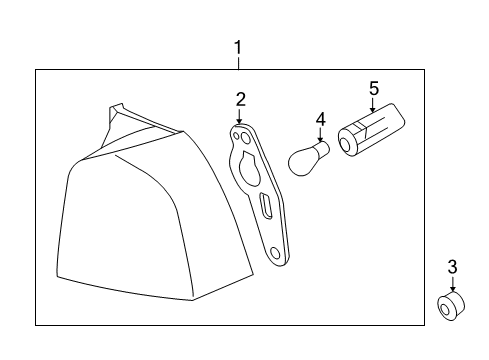 2008 Volvo V70 Tail Lamps Diagram
