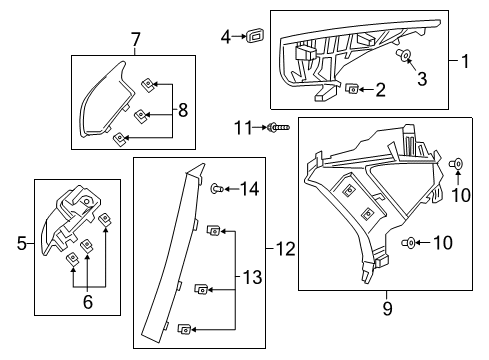 2024 Volvo S90 Interior Trim - Quarter Panels