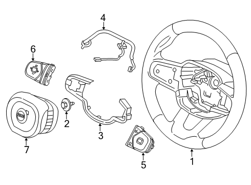 2024 Volvo XC40 Steering Wheel & Trim