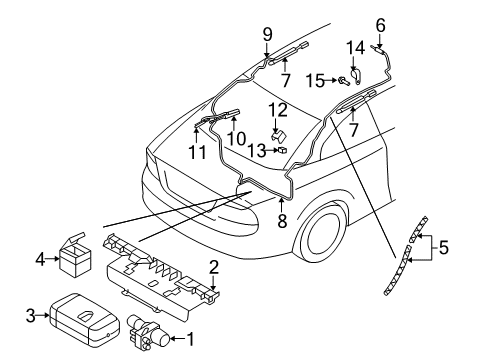 2012 Volvo C70 Motor & Components Diagram