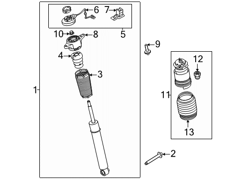 2025 Volvo EX90 Air Spring Diagram for 32315303