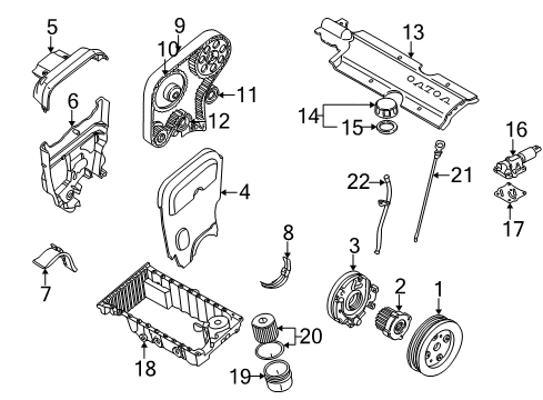 2006 Volvo XC90 Engine Parts Diagram