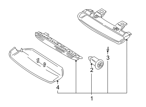 2001 Volvo V40 High Mount Lamps