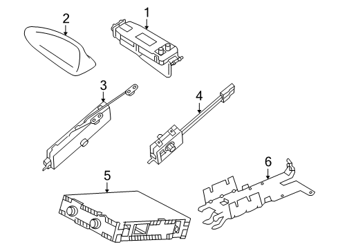 2012 Volvo XC70 Antenna & Radio