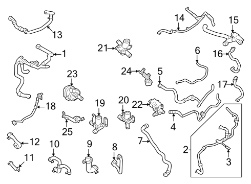 2022 Volvo S90 Water Pump Diagram for 32324817