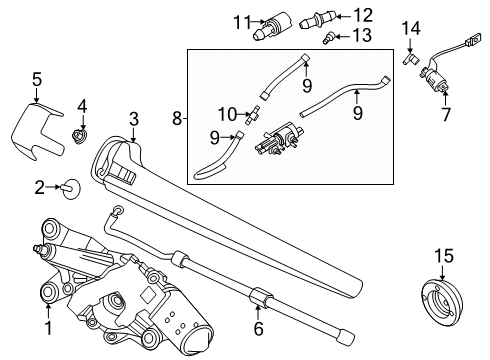 2025 Volvo EX90 Wiper & Washer Components Diagram 2